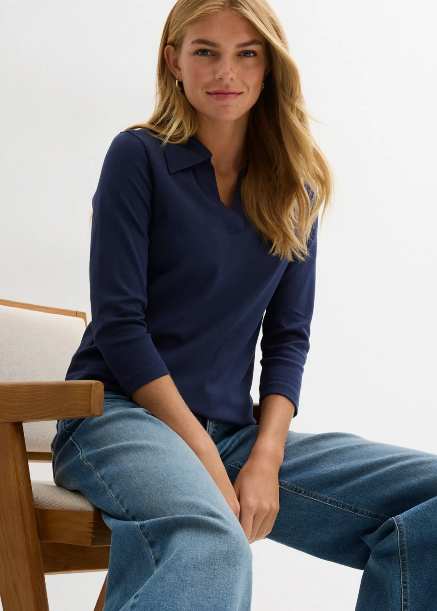 Mujer bonprix bonprix Polo de algodón orgánico puro