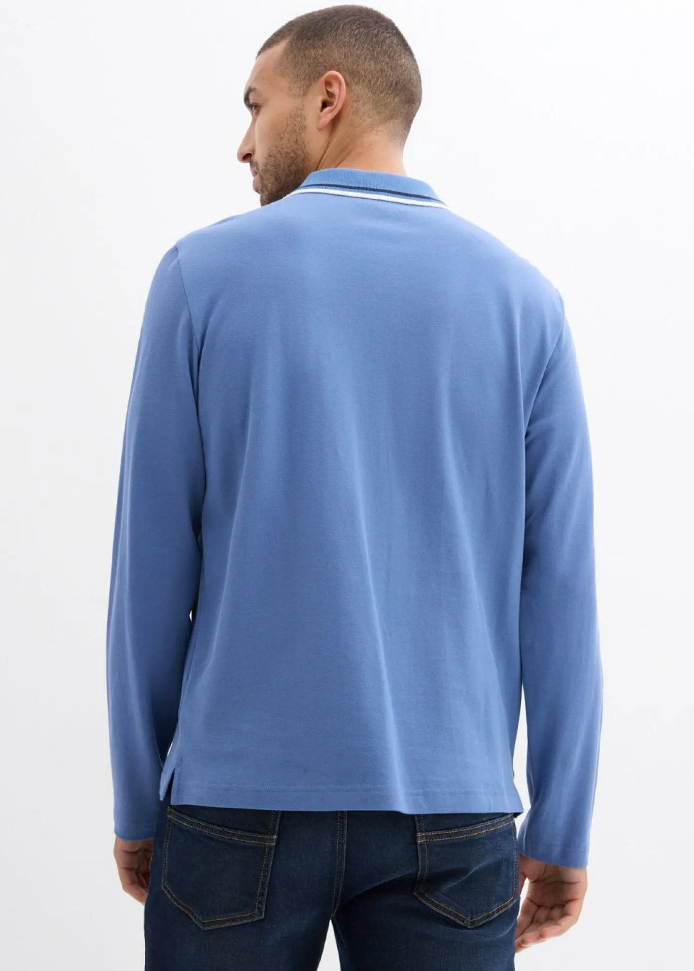 bonprix bonprix Camisetas Y Polos>Polo de algodón orgánico puro (2 unidades) Denim/azul marino