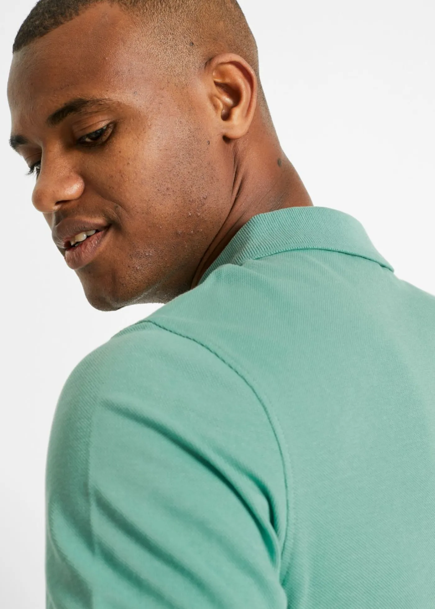 bonprix bonprix Básicos En Rebajas|Camisetas Y Polos>Polo de algodón orgánico puro (2 unidades) Verde salvia+azul marino