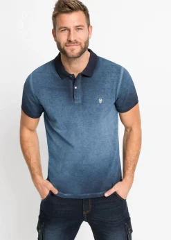 Hombre bonprix bonprix Polo de piqué con aspecto desgastado