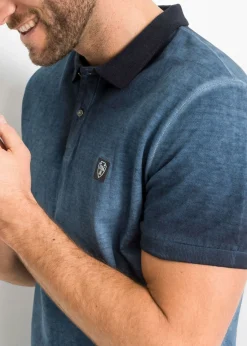 Hombre bonprix bonprix Polo de piqué con aspecto desgastado