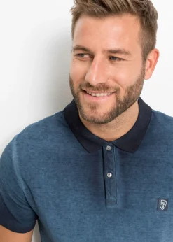 Hombre bonprix bonprix Polo de piqué con aspecto desgastado