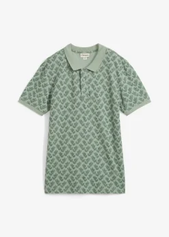 bonprix bonprix Camisetas Y Polos>Polo de piqué de algodón ecológico puro verde ahumado