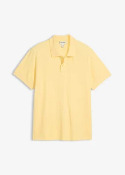 bonprix bonprix Básicos En Rebajas|Camisetas Y Polos>Polo de piqué de algodón orgánico puro Amarillo claro