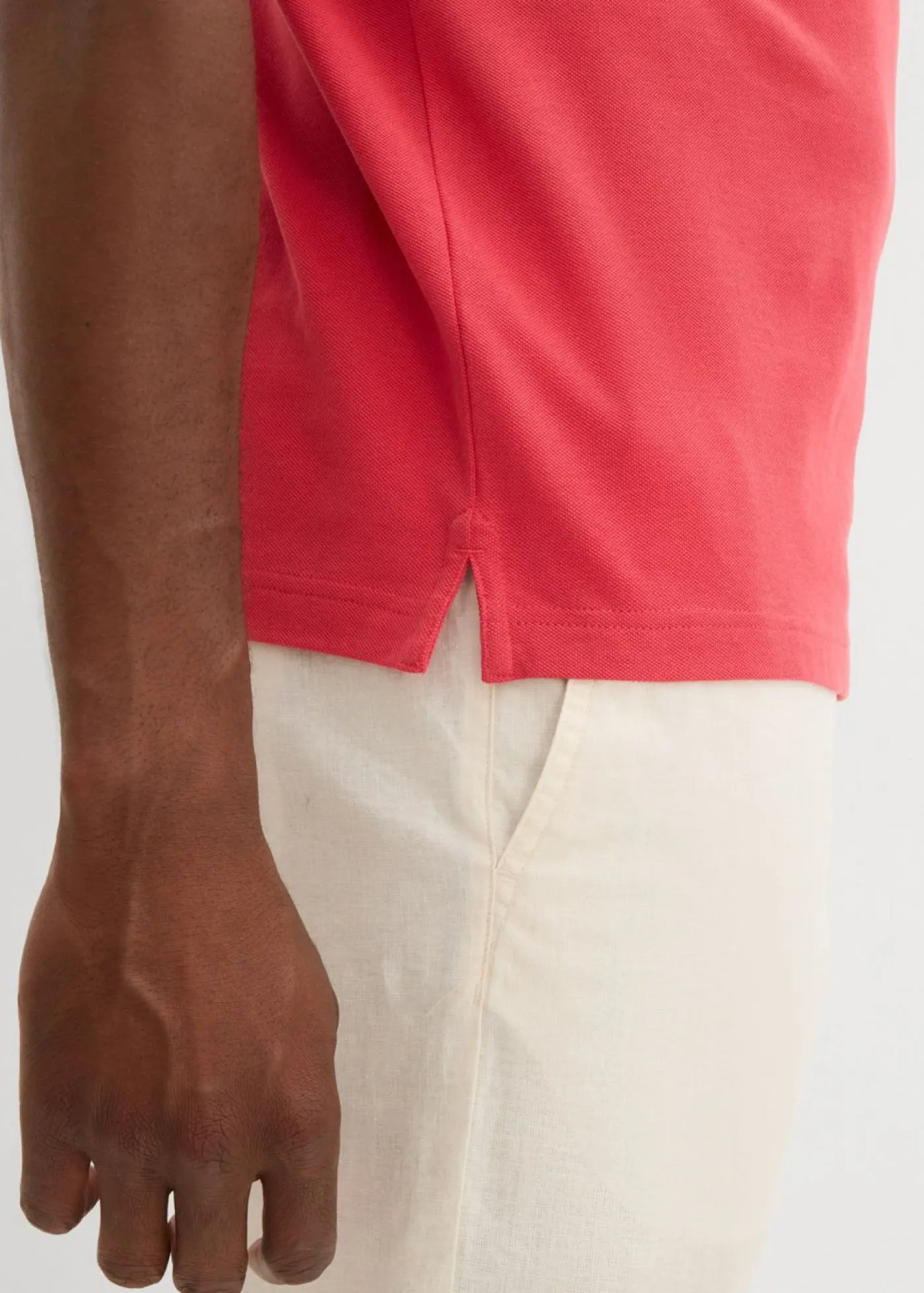 bonprix bonprix Camisetas Y Polos>Polo de piqué de algodón puro (2 unidades) Azul ahumado + rojo coral