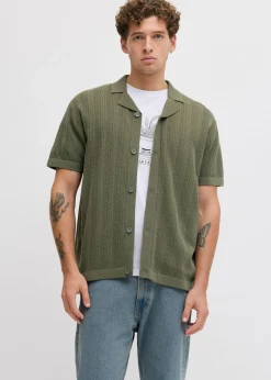 bonprix JJ REBEL Jerséis Y Cárdigans|Novedades>Polo de punto de JJ REBEL musgo