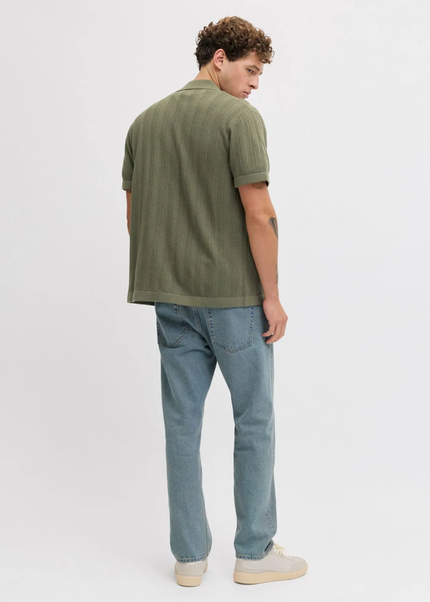 bonprix JJ REBEL Jerséis Y Cárdigans|Novedades>Polo de punto de JJ REBEL musgo