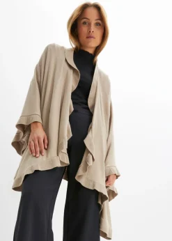 Mujer bonprix bonprix Poncho con parte de cachemira