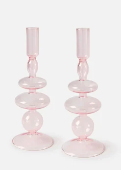 bonprix bonprix Muebles De Sala De Estar·Decoración|Primavera>Portavelas (2 unidades) Rosa