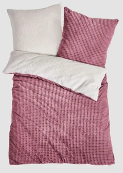 bonprix bonprix Muebles De Dormitorio·Ropa De Cama|Ropa De Cama De Otoño>Ropa de cama Cashmere Touch con efecto suave Sorbete de frutos rojos/crema