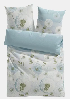 bonprix bonprix Muebles De Dormitorio·Ropa De Cama|Ropa De Cama>Ropa de cama con dientes de león blanco / plata / azul pálido / azul pálido / azul pálido / beige / verde claro / musgo / nuevo caqui floral