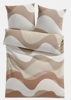 bonprix bonprix Muebles De Dormitorio·Ropa De Cama|Ropa De Cama Barata>Ropa de cama con diseño gráfico Beige-blanco