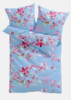 bonprix bonprix Muebles De Dormitorio·Ropa De Cama|Ropa De Cama>Ropa de cama de linón azul-rosa pálido