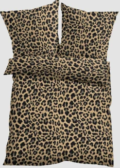 bonprix bonprix Muebles De Dormitorio·Ropa De Cama|Ropa De Cama>Ropa de cama de linón estampado leo marrón