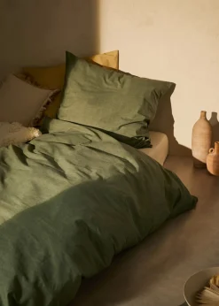 bonprix bonprix Ropa de cama de linón con aspecto de lino