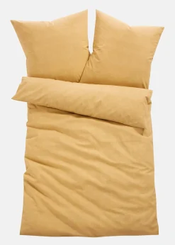 bonprix bonprix Muebles De Dormitorio·Ropa De Cama|Ropa De Cama>Ropa de cama de linón con aspecto de lino Mostaza