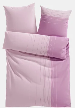 bonprix bonprix Muebles De Dormitorio·Ropa De Cama|Ropa De Cama>Ropa de cama de mezcla de algodón púrpura con rayas