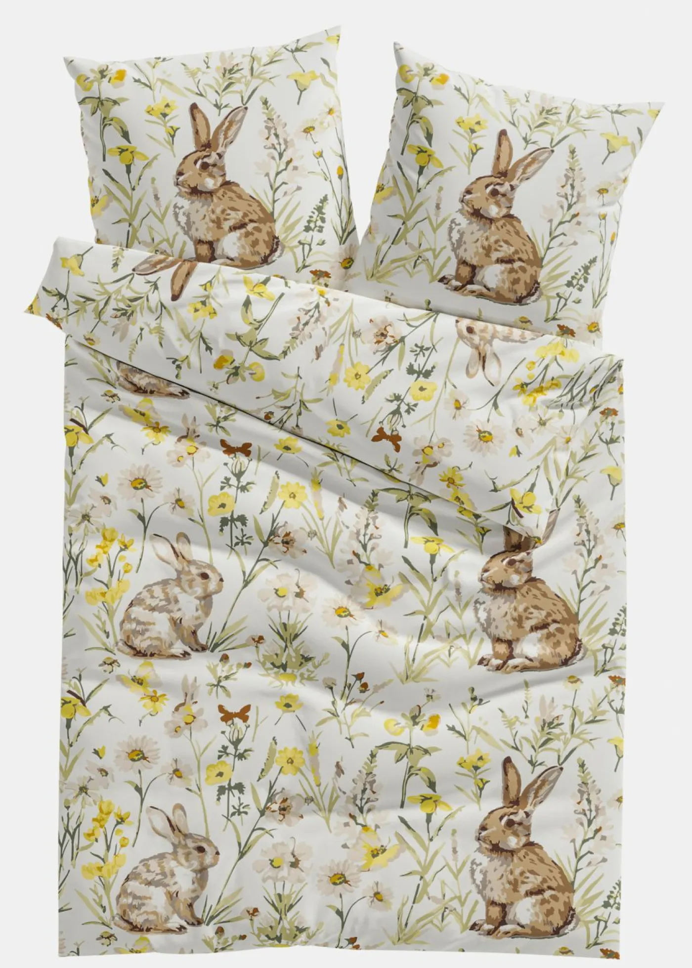 bonprix bonprix Muebles De Dormitorio·Ropa De Cama|Primavera>Ropa de cama de mezcla de algodón Crema