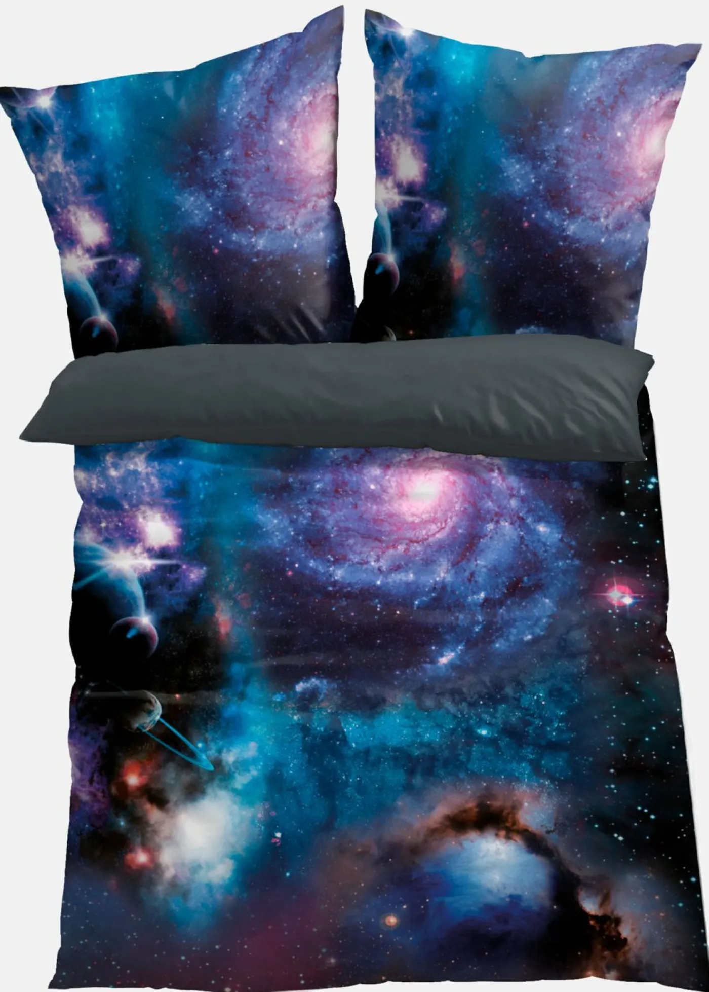 bonprix bonprix Muebles De Dormitorio·Ropa De Cama|Temática>Ropa de cama reversible de linón Azul-negro