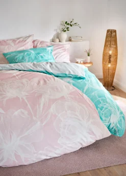 bonprix bonprix Muebles De Dormitorio·Ropa De Cama|Ropa De Cama>Ropa de cama reversible de linón rosa pálido