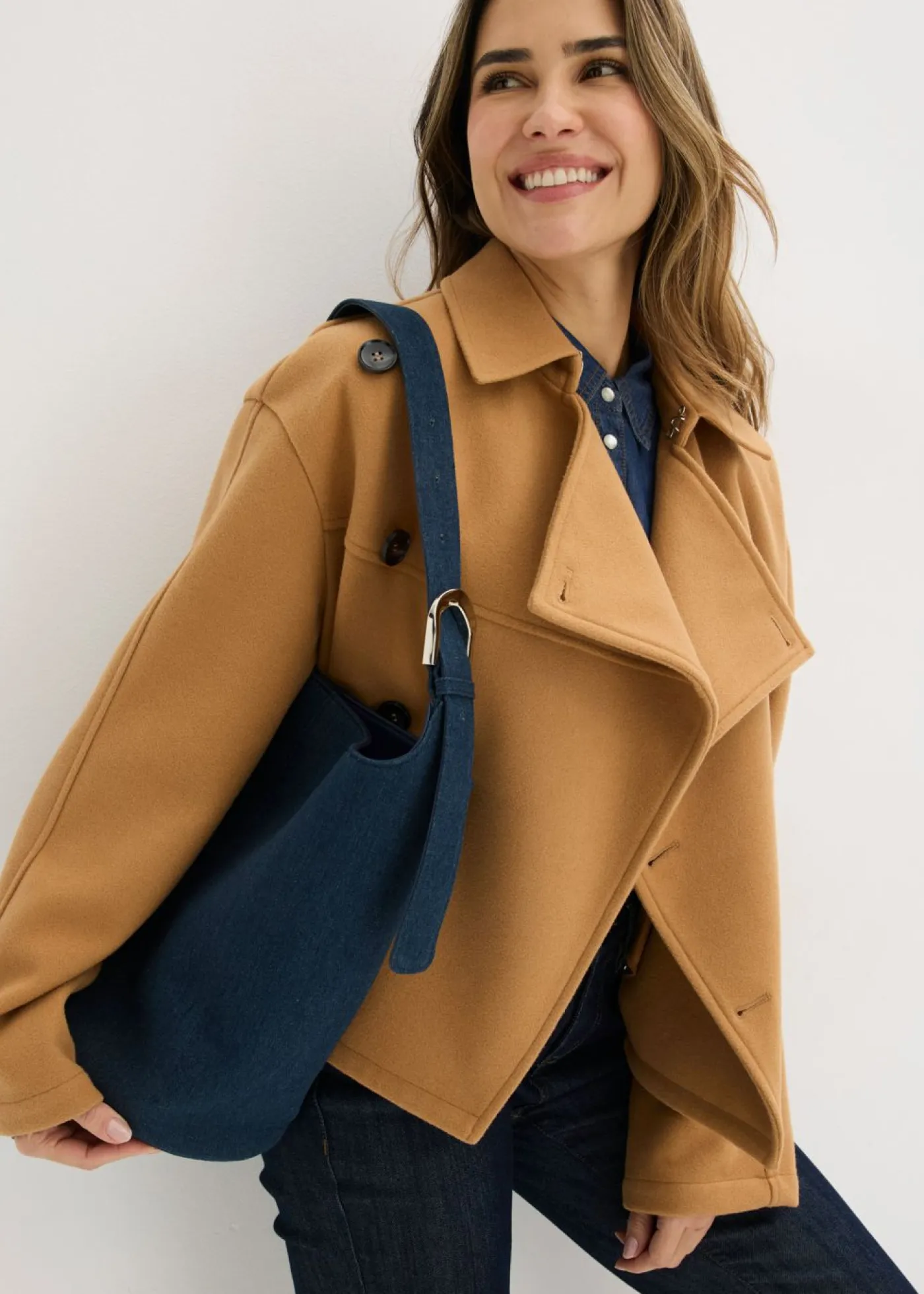 Mujer bonprix bonprix Saca con detalle de hebilla