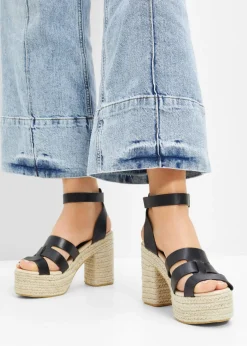 bonprix bonprix Tendencias·Zapatos Veganos|Zapatos Primavera-Verano>Sandalias con plataforma Negro