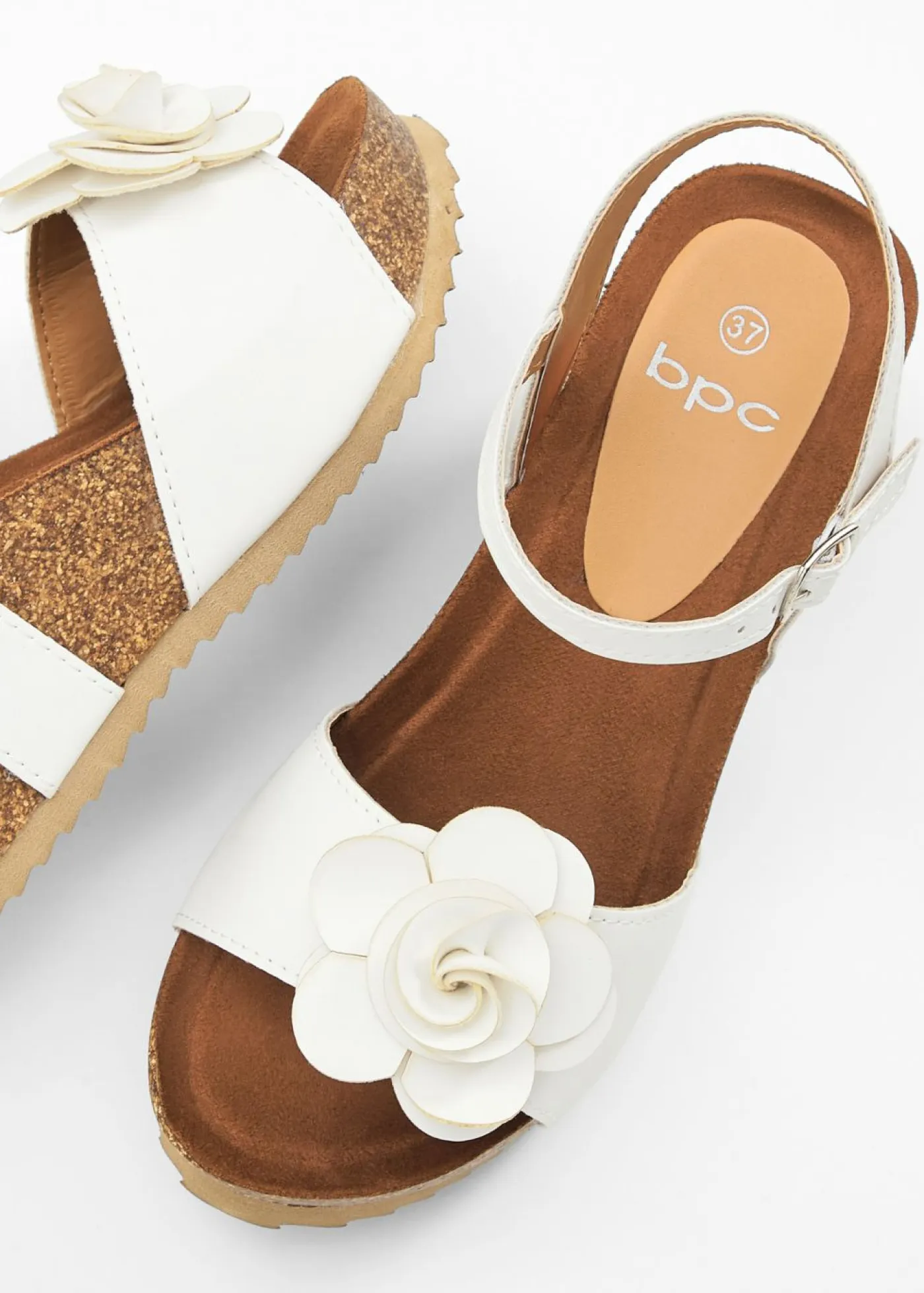 bonprix bonprix Tendencias·Fiesta|Zapatos Primavera-Verano>Sandalias de cuña Blanco