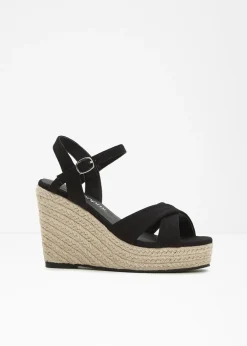 bonprix bonprix Tendencias·Zapatos Veganos|Tendencias·Fiesta>Sandalias de cuña Negro