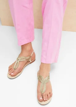bonprix bonprix Zapatos Primavera-Verano|Ropa De Playa>Sandalias de dedo Oro