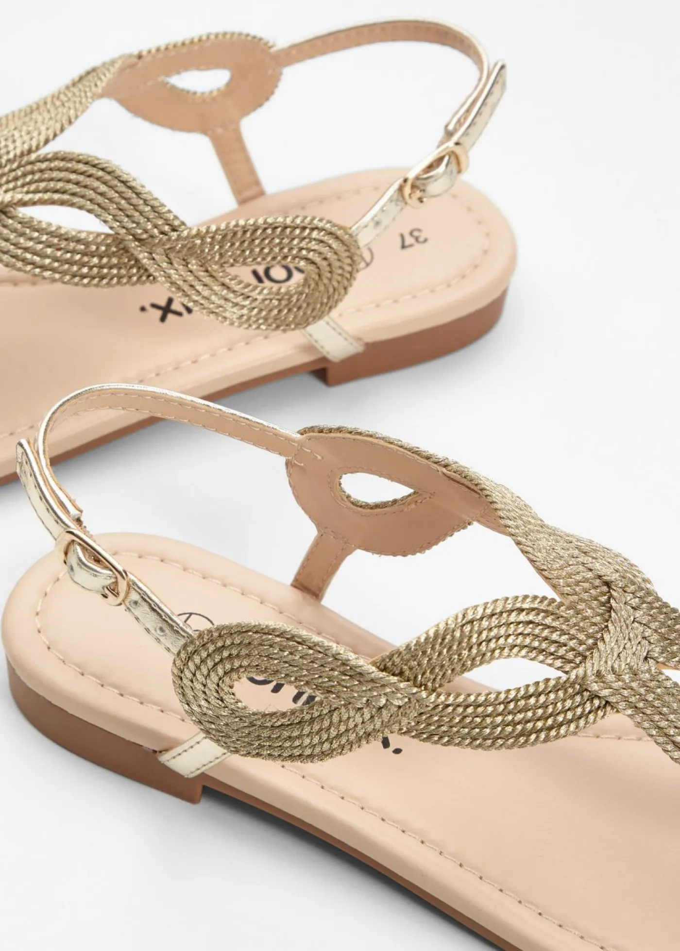 bonprix bonprix Zapatos Primavera-Verano|Ropa De Playa>Sandalias de dedo Oro