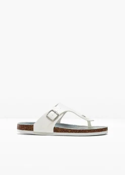 bonprix bonprix Tendencias·Zapatos Veganos|Zapatos Primavera-Verano>Sandalias de dedo blanco / denim azul