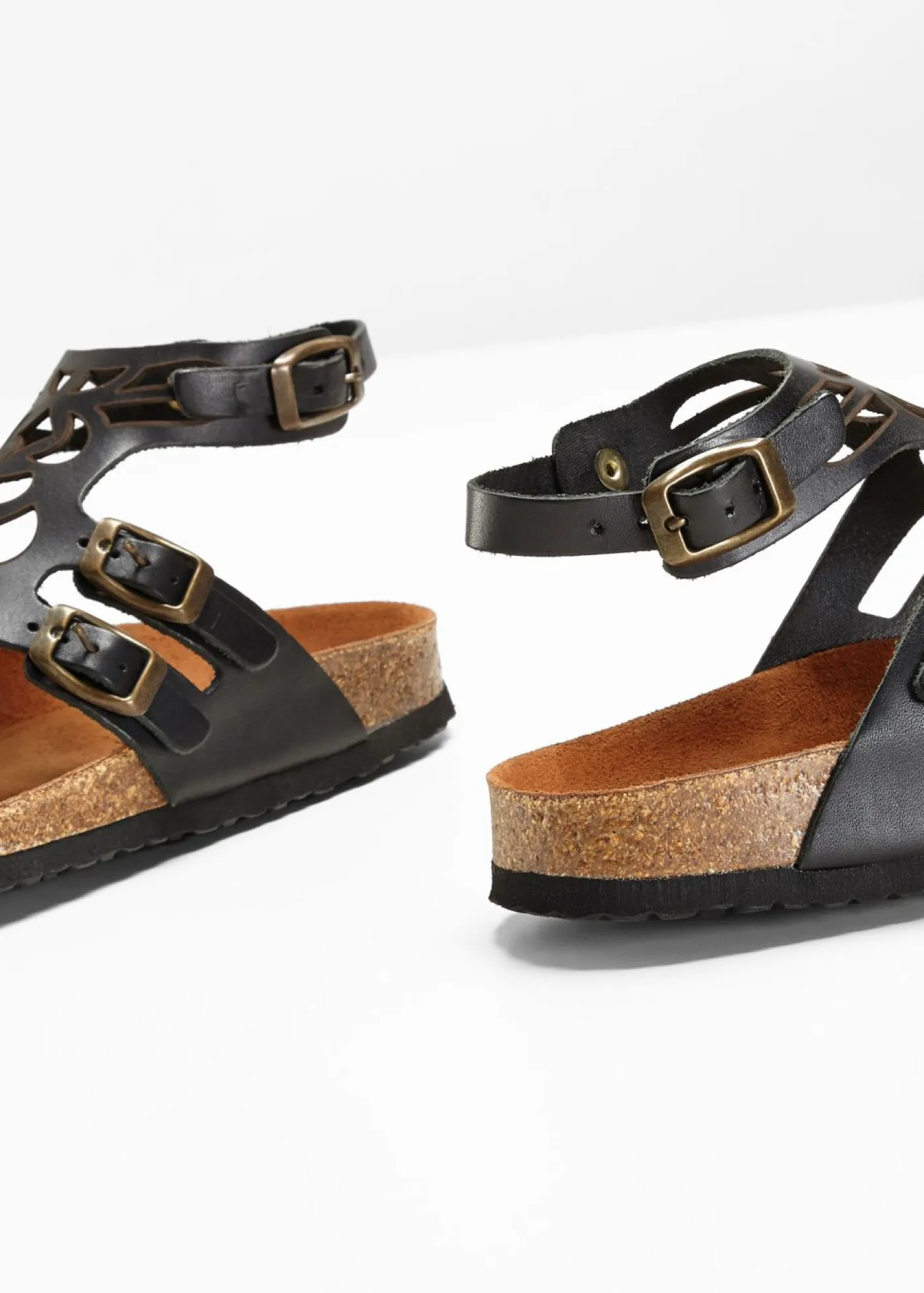 bonprix bonprix Zapatos Primavera-Verano|Ropa De Playa>Sandalias de piel Negro
