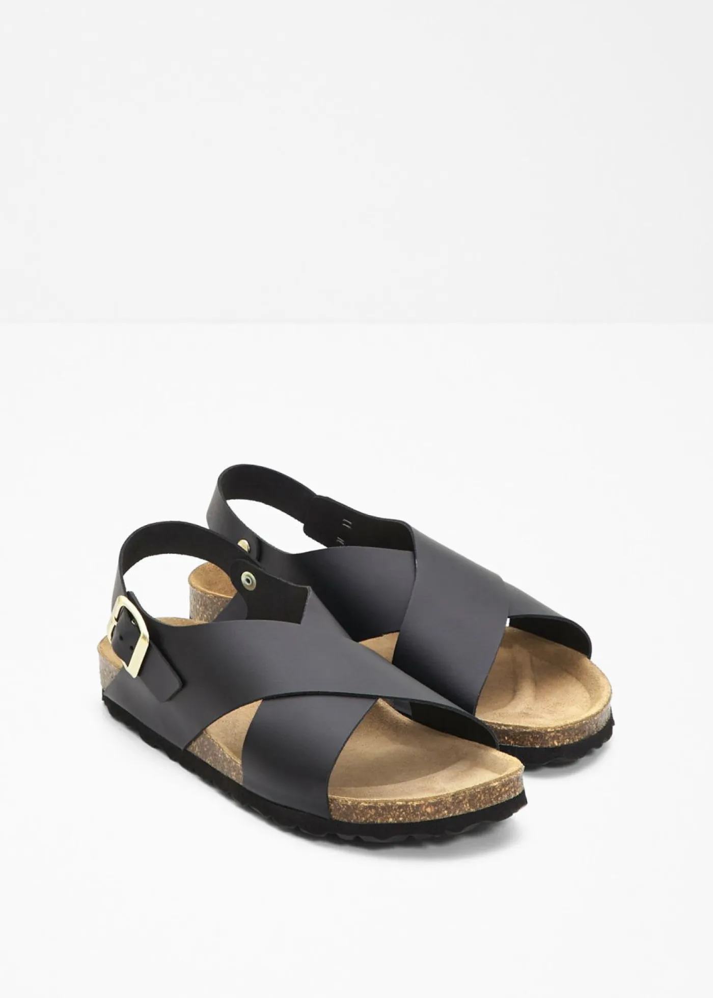 bonprix bonprix Zapatos Primavera-Verano|Premium>Sandalias de piel Negro