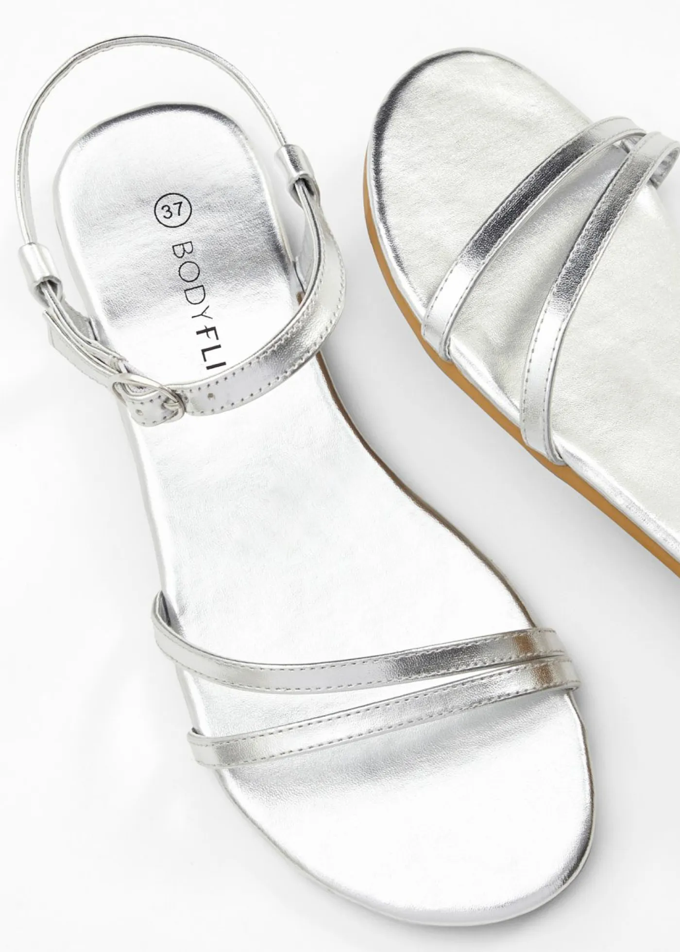 bonprix bonprix Tendencias·Zapatos Veganos|Tendencias·Fiesta>Sandalias de tiras Plata