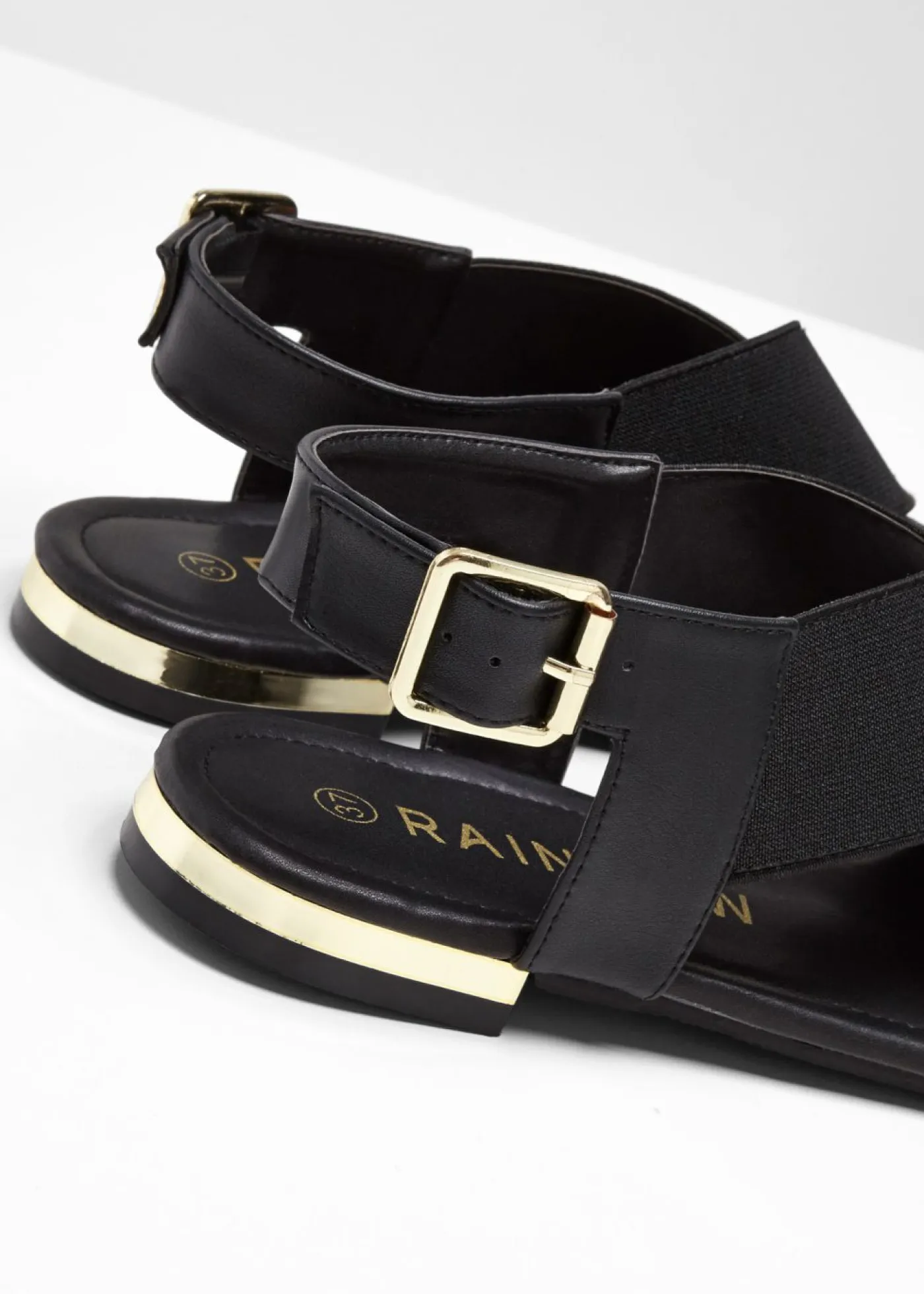 bonprix bonprix Niña·Zapatos|Tendencias·Zapatos Veganos>Sandalias planas Negro