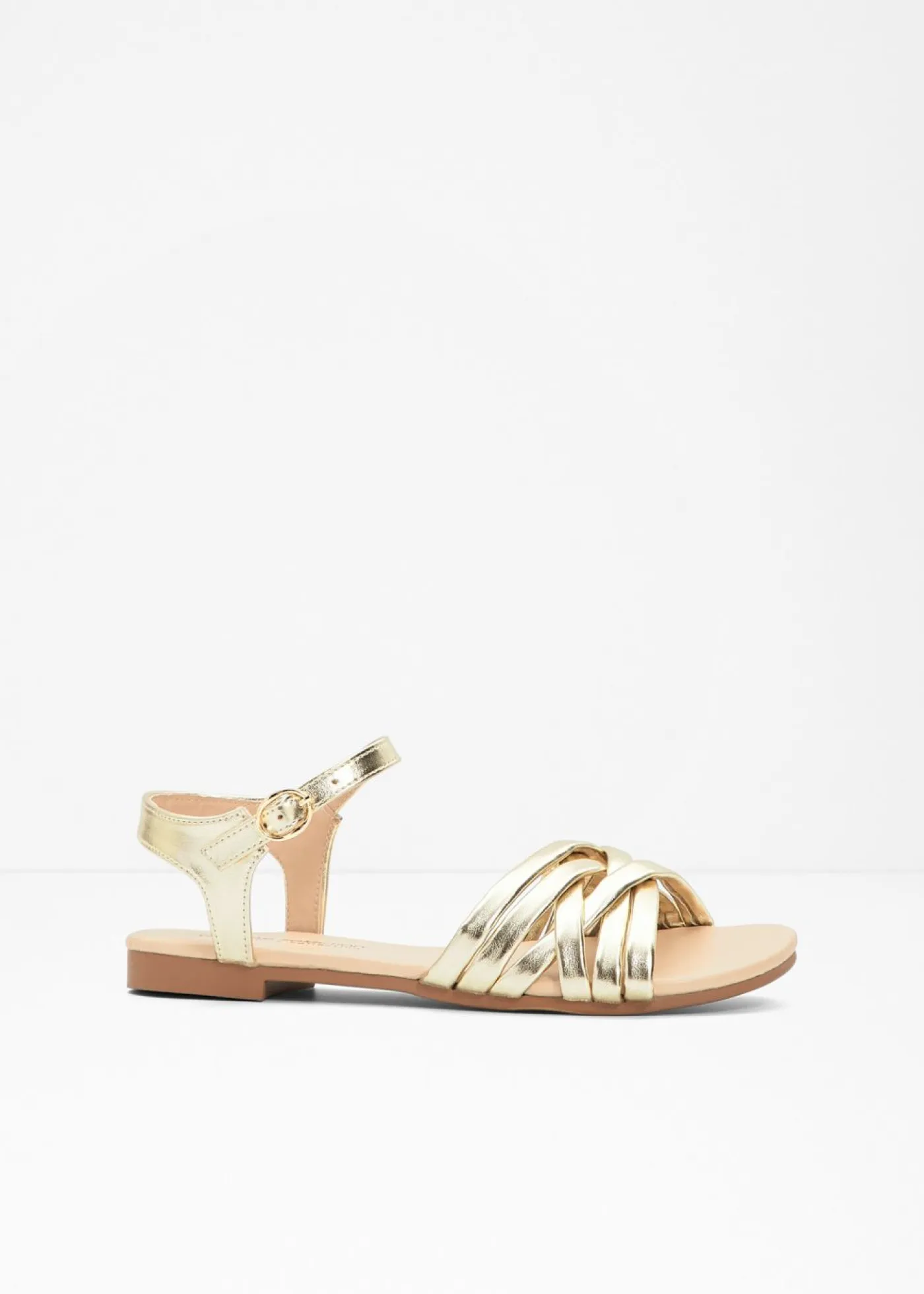 bonprix bonprix Zapatos Primavera-Verano>Sandalias planas Oro