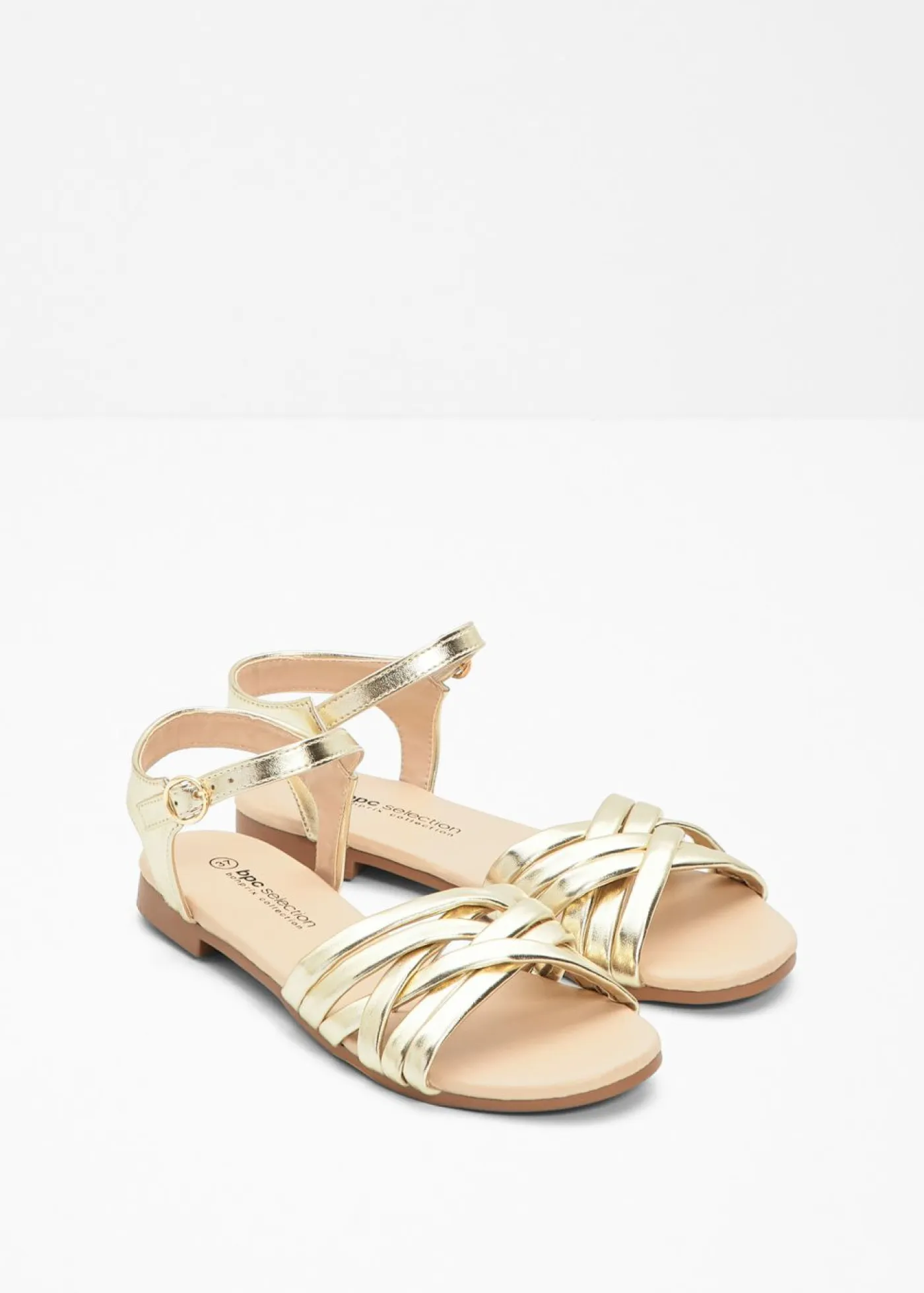 bonprix bonprix Zapatos Primavera-Verano>Sandalias planas Oro