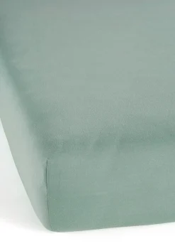 bonprix bonprix Muebles De Dormitorio·Colchones Y Toppers|Sábanas Y Fundas De Colchón>Sábana ajustable de punto verde salvia