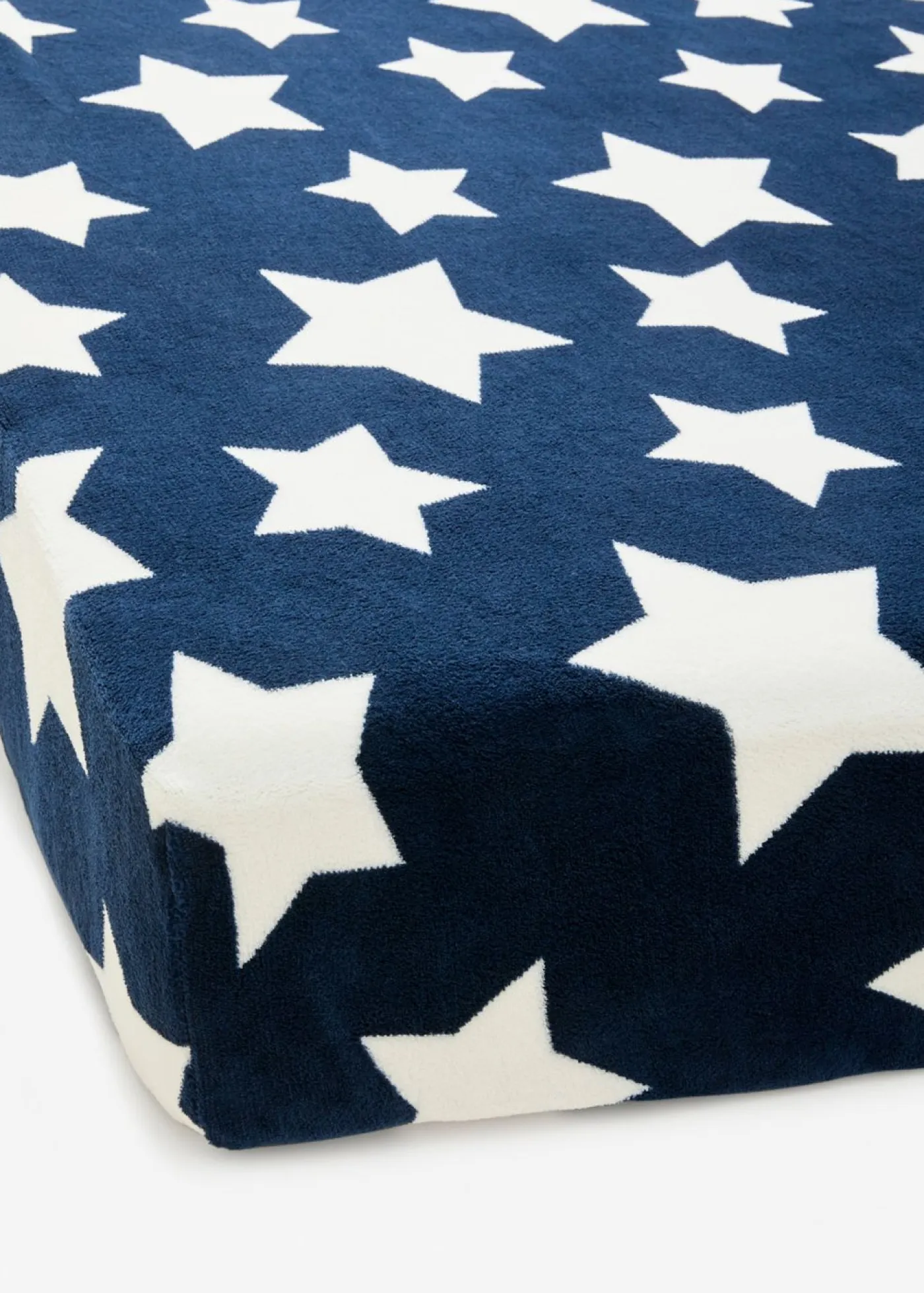 bonprix bonprix Muebles De Dormitorio·Colchones Y Toppers|Sábanas Y Fundas De Colchón>Sábana bajera Cashmere Touch con estrellas Azul