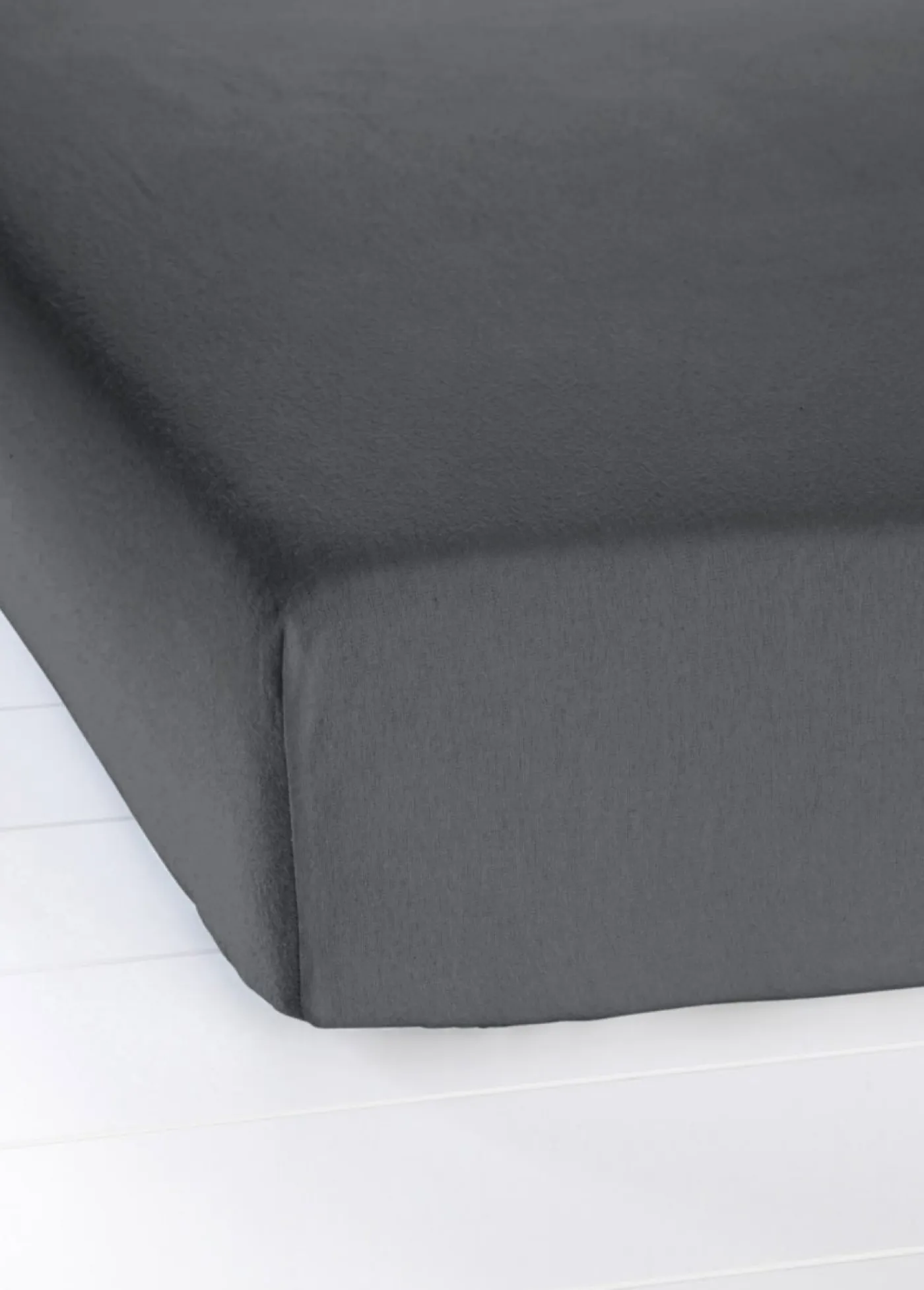 bonprix bonprix Muebles De Dormitorio·Colchones Y Toppers|Sábanas Y Fundas De Colchón>Sábana bajera de franela antracita