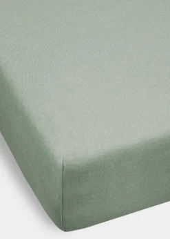 bonprix bonprix Muebles De Dormitorio·Colchones Y Toppers|Sábanas Y Fundas De Colchón>Sábana bajera de punto Verde grisáceo