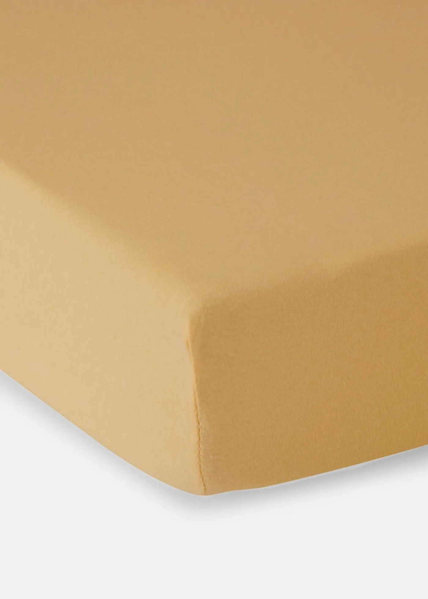 bonprix bonprix Muebles De Dormitorio·Colchones Y Toppers|Sábanas Y Fundas De Colchón>Sábana bajera de punto en colores primaverales Amarillo crema