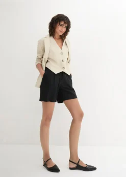 Mujer bonprix bonprix Shorts paperbag con lino