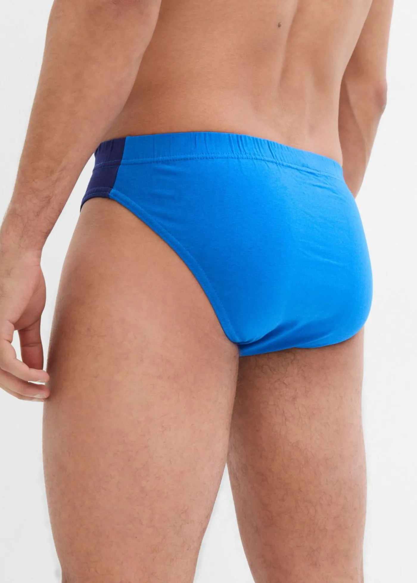 bonprix bonprix Slips|Ropa Interior·Calzoncillos>Slip con algodón (5 unidades) azul faro+azul horizonte