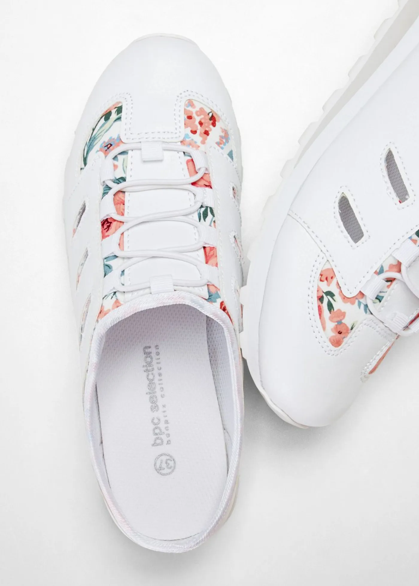 bonprix bonprix Tendencias·Zapatos Veganos|Zapatos Primavera-Verano>Slipper Blanco de flores