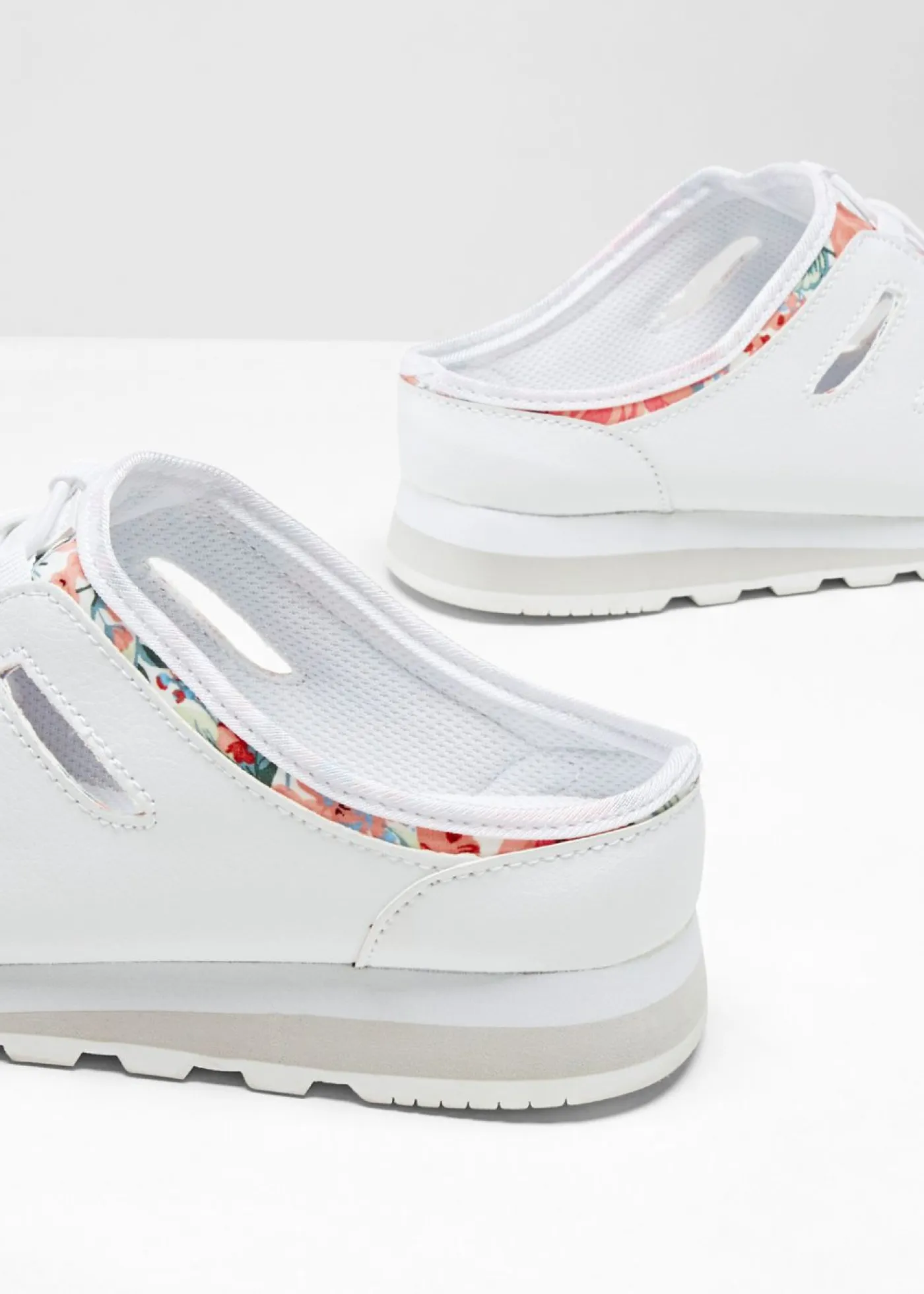 bonprix bonprix Tendencias·Zapatos Veganos|Zapatos Primavera-Verano>Slipper Blanco de flores