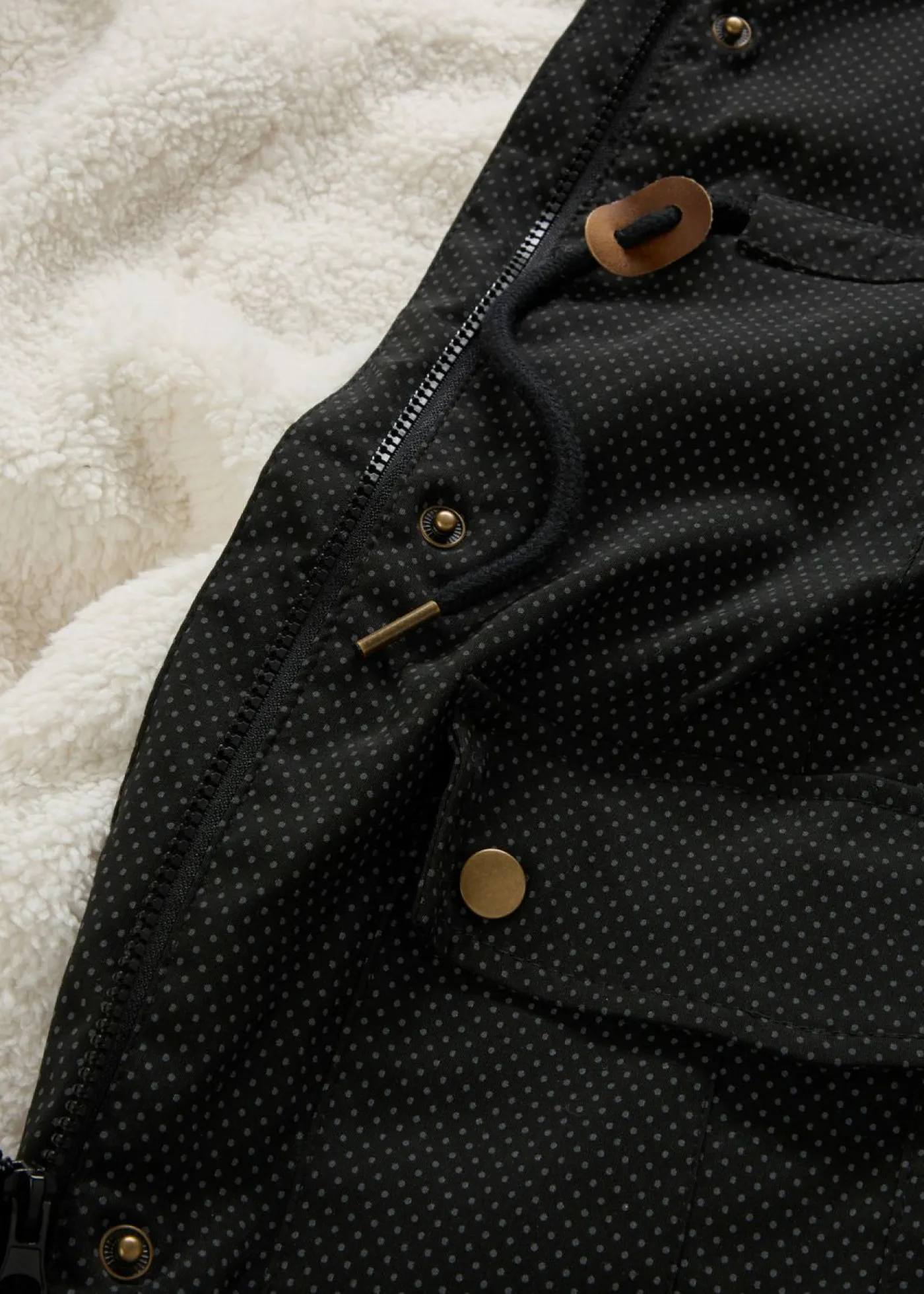 bonprix bonprix Premamá>Suave chaqueta premamá/de porteo 3 en 1 Negro/blanco lana/gris oscuro con lunares