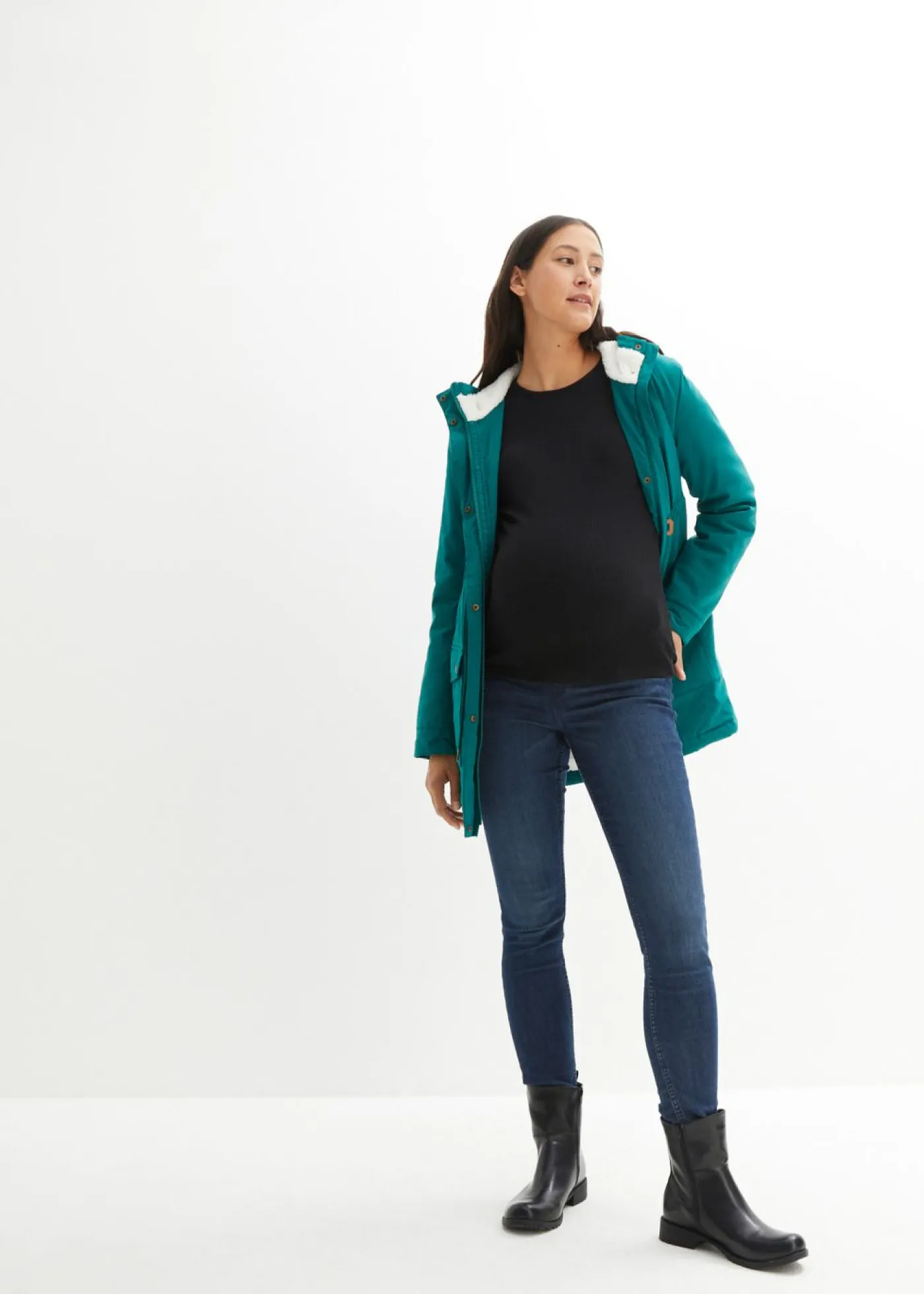Mujer bonprix bonprix Suave chaqueta premamá/de porteo 3 en 1