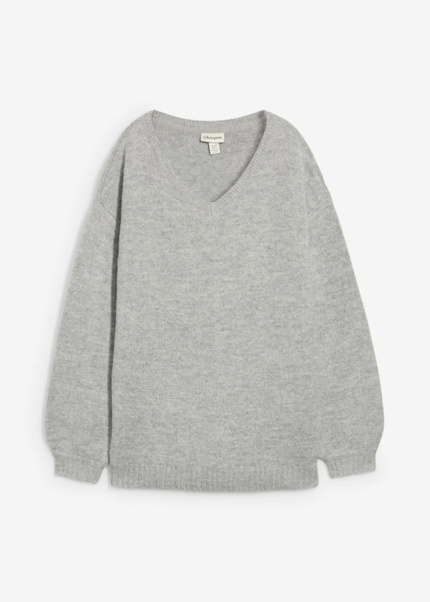 Mujer bonprix bonprix Suave jersey de punto fino con mangas abullonadas