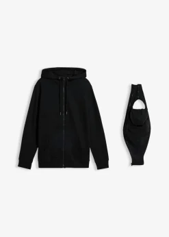bonprix bonprix Premamá>Sudadera 2 en 1 de algodón suave con capucha para hombres Negro